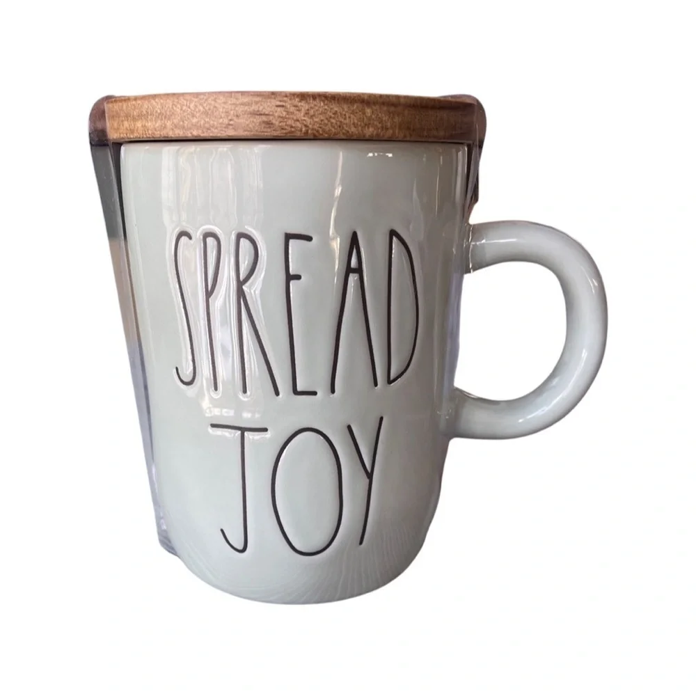 NWT Rae Dunn Spread Joy Covered Mug